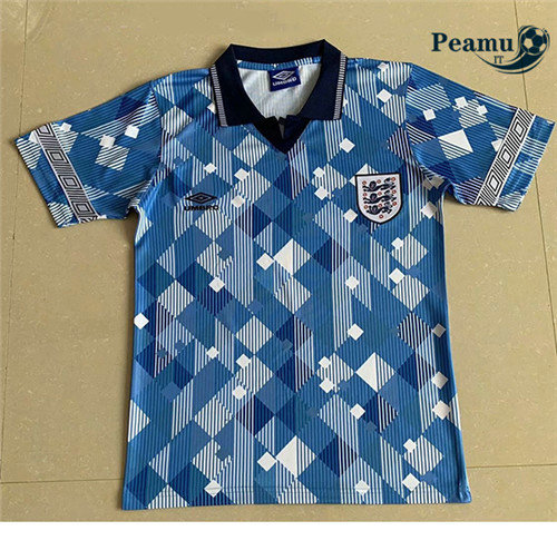 Maglia Calcio Inghilterra Blu 1990