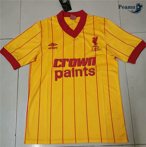 Maglia Calcio Liverpool Champions League Giallo 1981-84