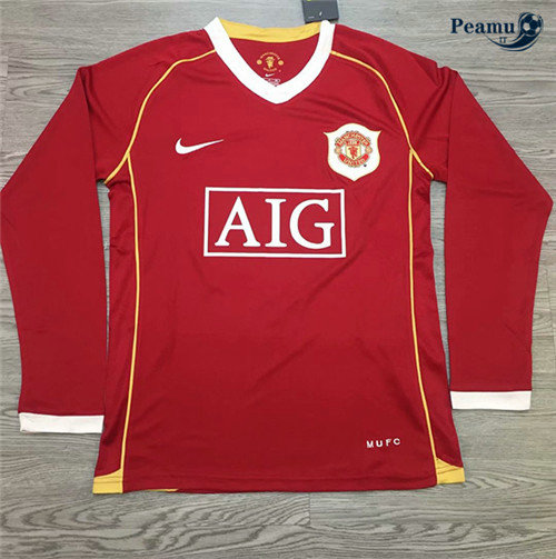Maglia Calcio Manchester United Prima Manica lunga 2006-07