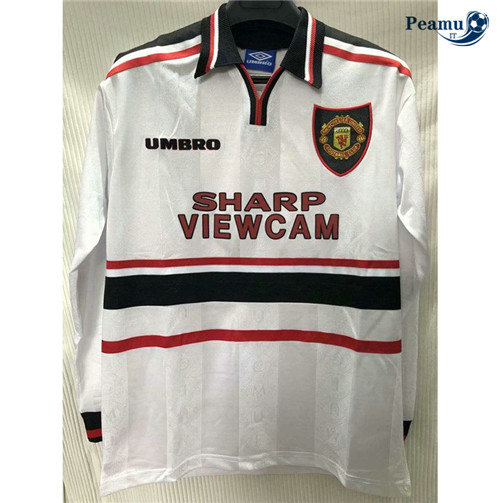 Maglia Calcio Manchester United Seconda Manica lunga 1998