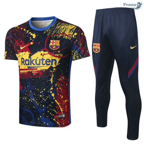 Kit Maglia Formazione Barcellona + Pantaloni Verde Neroâtre 2020-2021