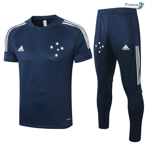 Kit Maglia Formazione Cruzeiro + Pantaloni Blu Navy 2020-2021