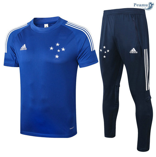 Kit Maglia Formazione Cruzeiro + Pantaloni Blu 2020-2021