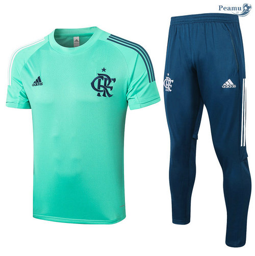 Kit Maglia Formazione Flamengo + Pantaloni Verde 2020-2021