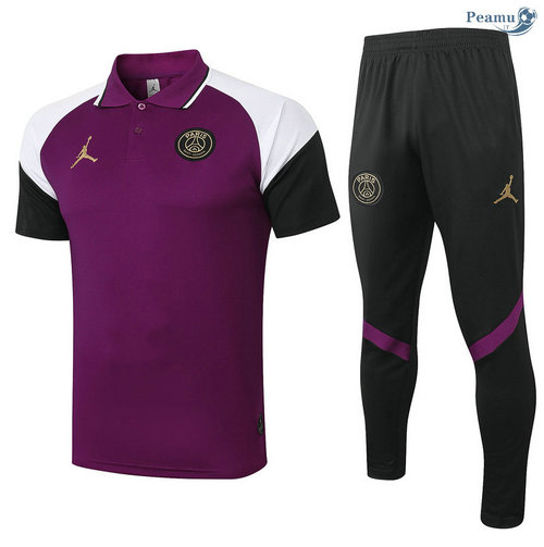 Kit Maglia Formazione POLO Jordan + Pantaloni Pourpre 2020-2021