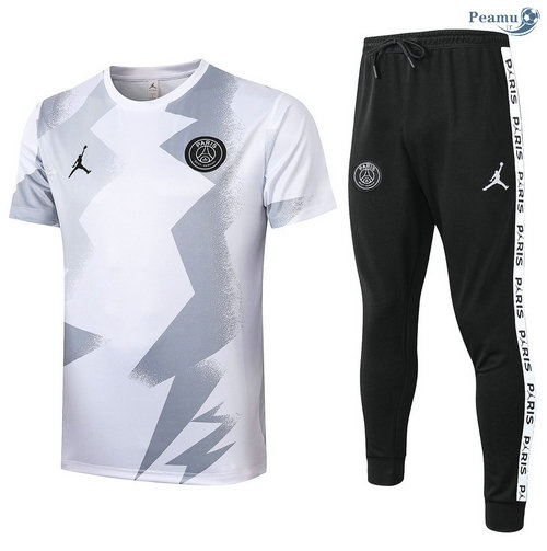 Kit Maglia Formazione PSG + Pantaloni Bianca 2020-2021