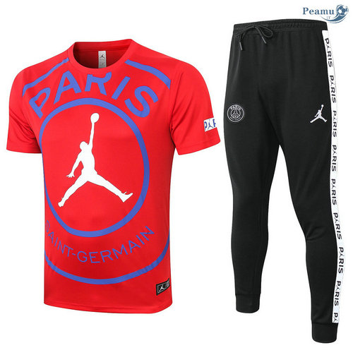 Kit Maglia Formazione PSG Jordan + Pantaloni Rosso 2020-2021