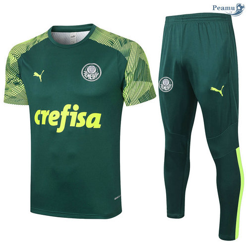Kit Maglia Formazione Palmeiras + Pantaloni Verde Scuro 2020-2021