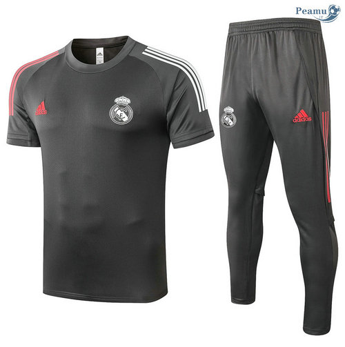 Kit Maglia Formazione Real Madrid + Pantaloni Grigio scuro 2020-2021