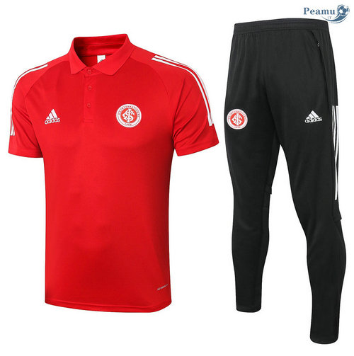Kit Maglia Formazione POLO SC Internacional + Pantaloni Rosso 2020-2021