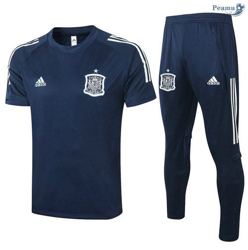 Kit Maglia Formazione Spagna + Pantaloni Blu Navy 2020-2021