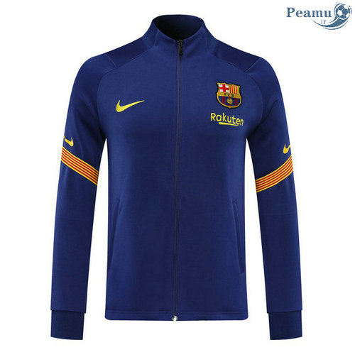 Giacca Calcio Barcellona Blu Navy 2020-2021