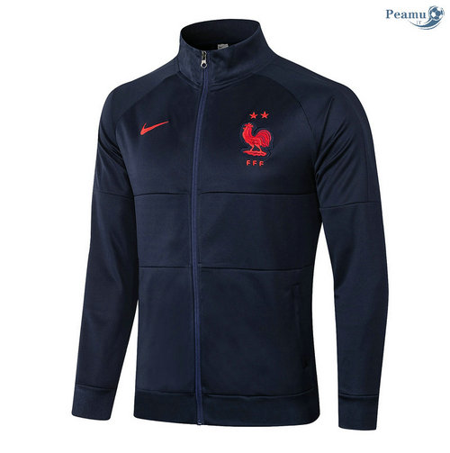 Giacca Calcio Francia Blu Navy Collo alto 2020-2021