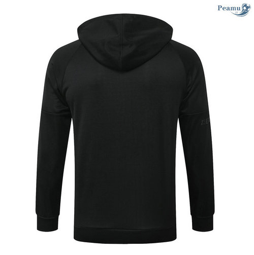 Giacca Con Cappuccio Calcio Jordan Nero 2020-2021