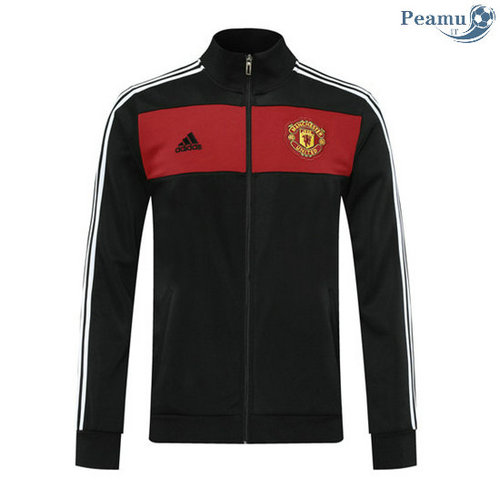 Giacca Calcio Manchester United Nero/Rosso 2020-2021