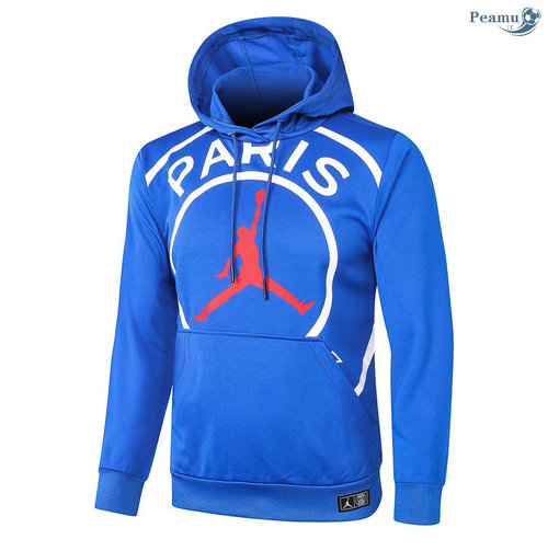 Giacca Con Cappuccio PSG Jordan Blu 2020-2021