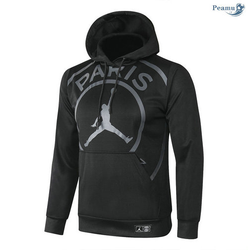 Giacca Con Cappuccio PSG Jordan Nero/ Grigio 2020-2021