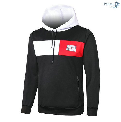 Giacca Con Cappuccio PSG Jordan Nero/Bianca/Rosso 2020-2021
