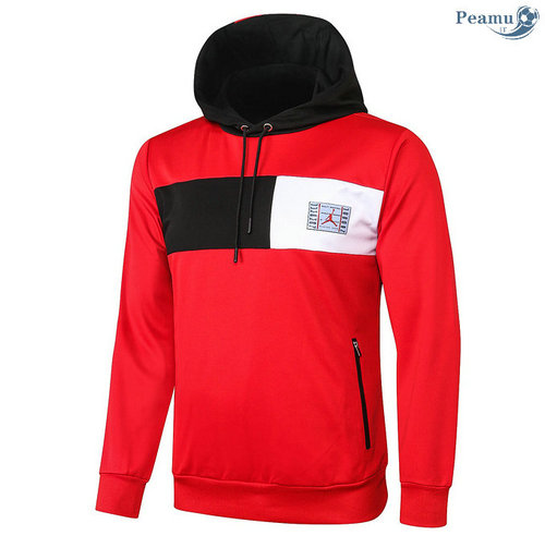 Giacca Con Cappuccio PSG Jordan Rosso/Bianca/Nero 2020-2021