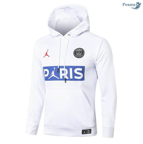 Giacca Con Cappuccio PSG Jordan Bianca 2020-2021