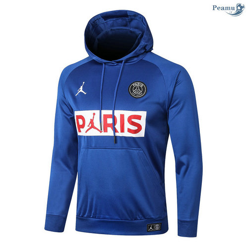 Giacca Con Cappuccio PSG Jordan Blu/ Bianca 2020-2021