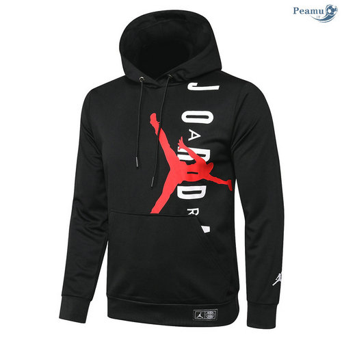 Giacca Con Cappuccio PSG Jordan Nero/ Rosso 2020-2021