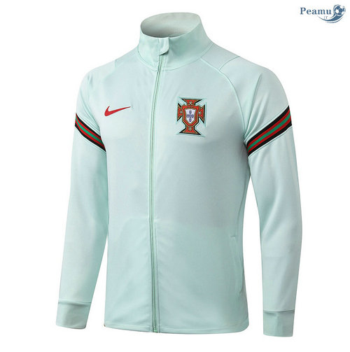 Giacca Calcio Portogallo Verde Chiaro Collo alto 2020-2021