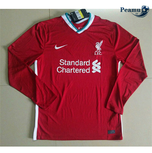 Maglia Calcio Liverpool Prima Manica lunga 2020-2021