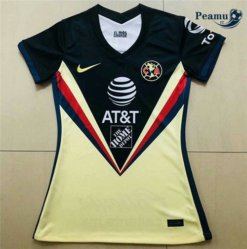 Maglia Calcio CF America Donna Giallo/Blu Navy 2020-2021