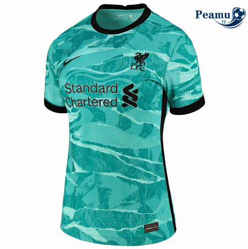 Maglia Calcio Liverpool Donna Verde 2020-2021