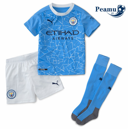 Maglia Calcio Manchester City Bambino Prima 2020-2021