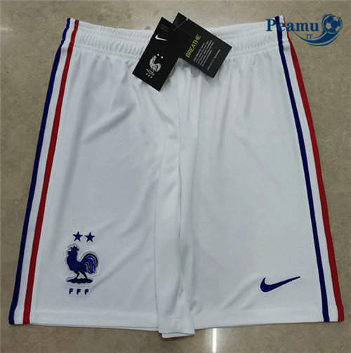 Pantaloncini da calcio Francia Bianca 2020-2021