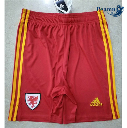 Pantaloncini da calcio Pays de Galles Rosso 2020-2021