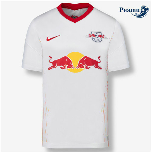 Maglia Calcio RB Leipzig Prima Bianca 2020-2021