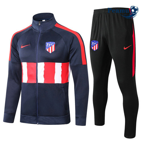 Tuta Calcio - Giacca Atletico Madrid Blu Navy/Rosso/Bianca 2020-2021
