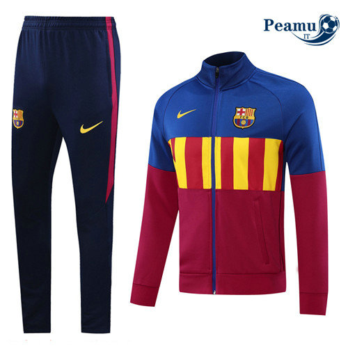 Tuta Calcio - Giacca Barcellona Blu/Rosa 2020-2021