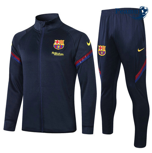 Tuta Calcio - Giacca Barcellona Blu Navy 2020-2021