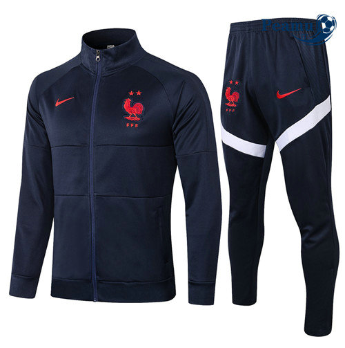 Tuta Calcio - Giacca Francia Blu Navy Col Haut 2020-2021