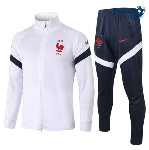 Tuta Calcio - Giacca Francia Bianca 2020-2021