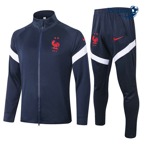 Tuta Calcio - Giacca Francia Blu Navy 2020-2021