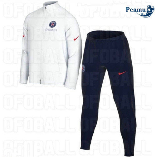 Tuta Calcio - Giacca PSG Bianca 2020-2021