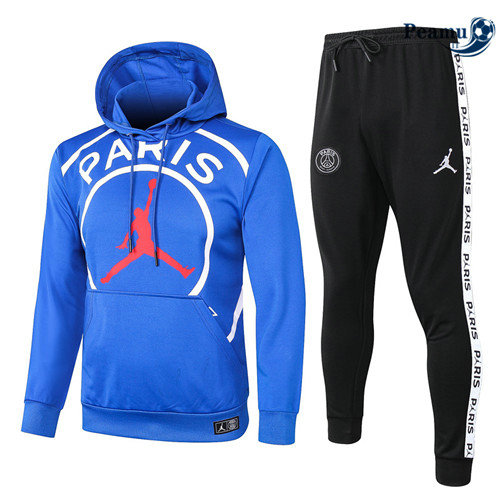 Tuta Calcio - Felpa con cappuccio PSG Blu Jordan 2020-2021