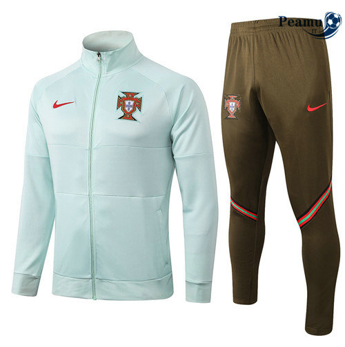 Tuta Calcio - Giacca Portogallo Verde Chiaro 2020-2021