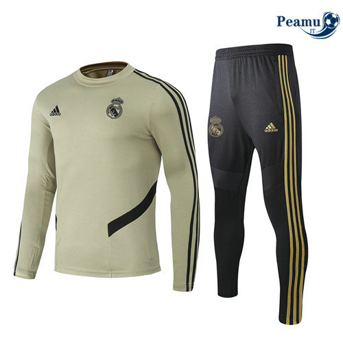 Tuta Calcio Real Madrid Giallo Terre 2019-2020 Col Rond 2020-2021