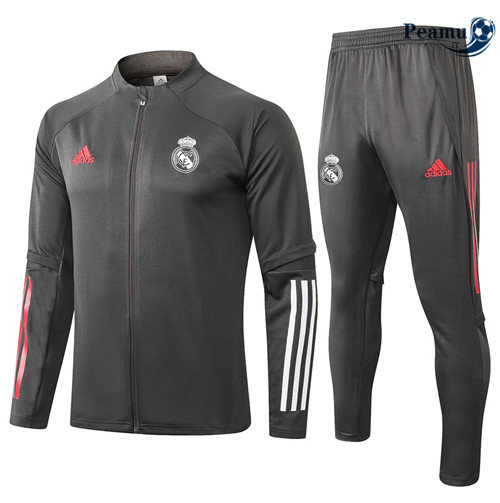 Tuta Calcio - Giacca Real Madrid Grigio scuro 2020-2021