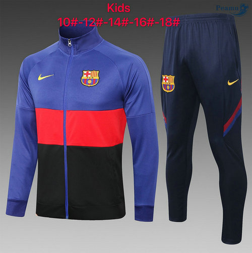 Tuta Calcio - Giacca Barcellona Bambino Blu/Rosso 2020-2021