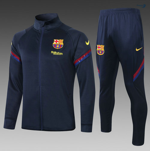 Tuta Calcio - Giacca Barcellona Bambino Blu Navy 2020-2021