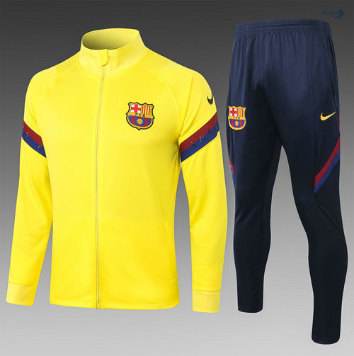 Tuta Calcio - Giacca Barcellona Bambino Giallo 2020-2021