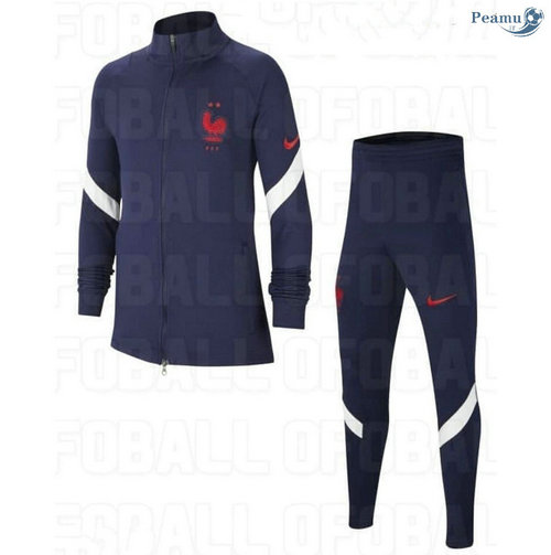 Tuta Calcio - Giacca Francia Bambino Blu Navy 2020-2021
