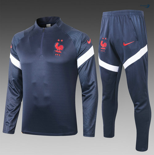 Tuta Calcio Francia Bambino Blu Navy 2020-2021